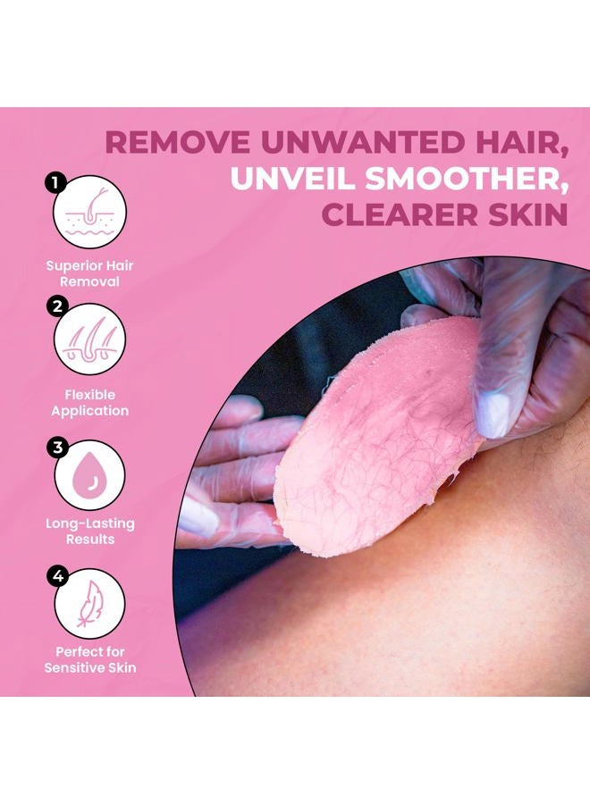 Starpil Wax 1000g / 2.2 lb Pink Hard Wax Beans for Painless Hair Removal, Stripless Wax Beads , Polymer Blend Low Temperature Wax for Face, Bikini, Brazilian, Legs, Underarm, Back and Chest. - Image 3