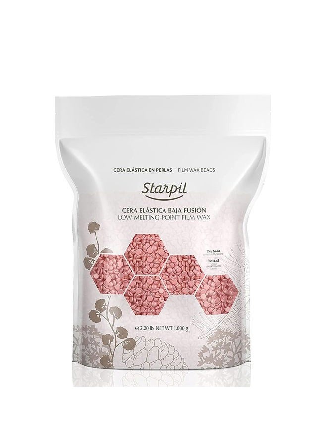 Starpil Wax 1000g / 2.2 lb Pink Hard Wax Beans for Painless Hair Removal, Stripless Wax Beads , Polymer Blend Low Temperature Wax for Face, Bikini, Brazilian, Legs, Underarm, Back and Chest. - Image 1