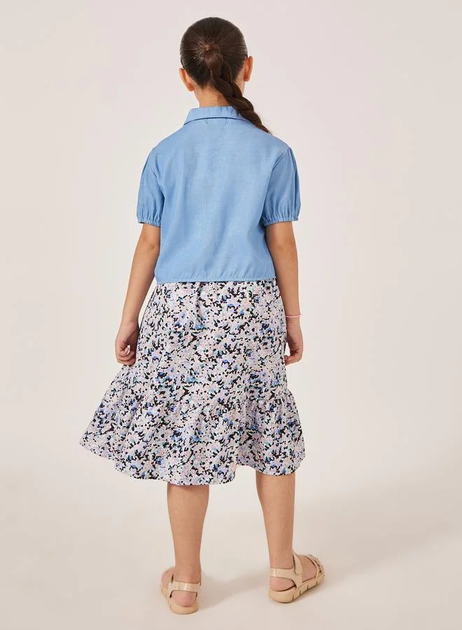 Styli Floral Print Dress