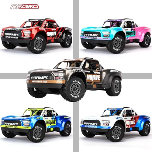 RCAWD Mojave Grom 116 Slash 4X4 PreGlued Wheel Tire Set Balance Grip Durability Nylon Rubber 12mm Hex Adapter 4mm for Traxxas ARRMA Upgrades Part All Terrain Adaptation 4pcs Titanium - Image 5