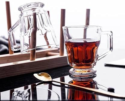 bellemax 200 ML Insulated Glass Tea Cups Coffee Mugs with Handle Double Wall Tea Cup for Latte Espresso Set of6 Tengol Tea Cup 150 ML 6 - Image 4