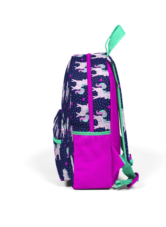CORAL HIGH KINDERGARTEN BACKPACK CORAL HIGH Blue*Pink 10x22x33cm 2Compartment 23334 Unicorn - Image 2