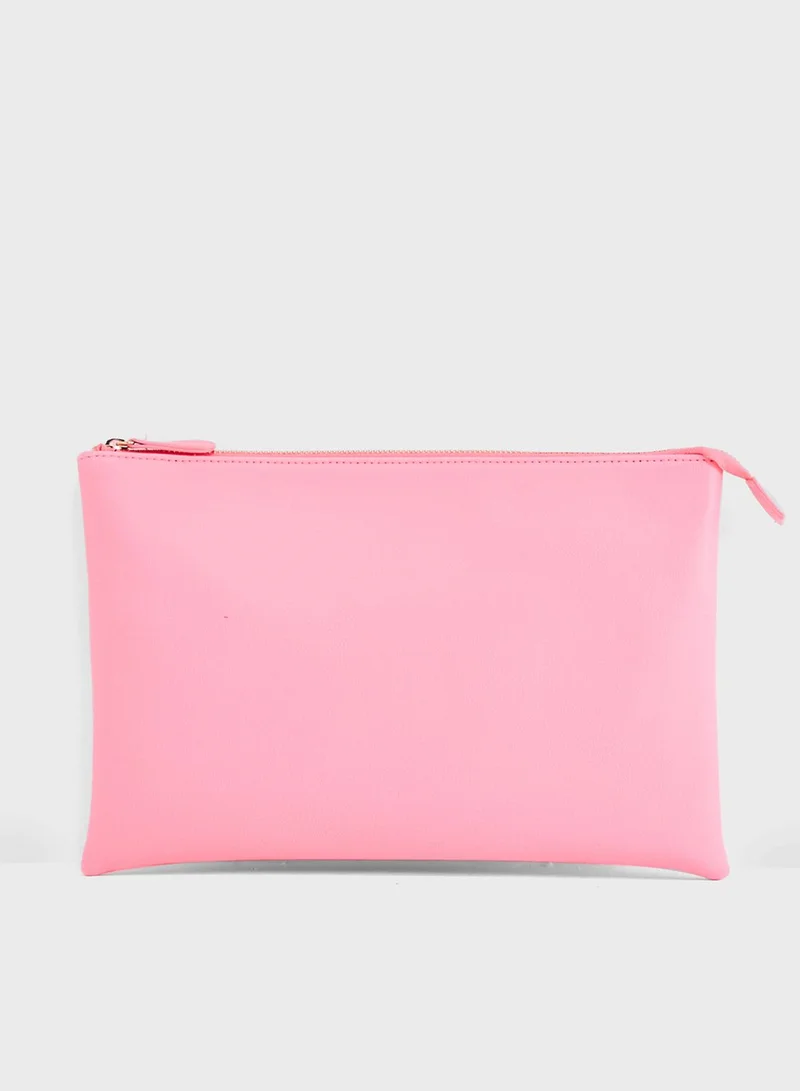 Ginger Neon Clutch Bag