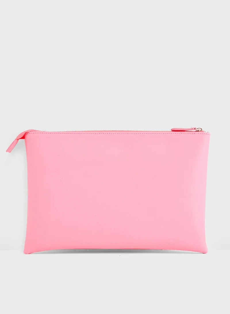 Ginger Neon Clutch Bag