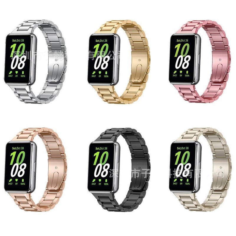 سوار ساعة ذكية سوار معدني من الستانلس ستيل متوافق باللون أسود قابل للتعديل مع Samsung Galaxy Watch بملاءمة قابلة للتعديل وحزام بديل - Image 2