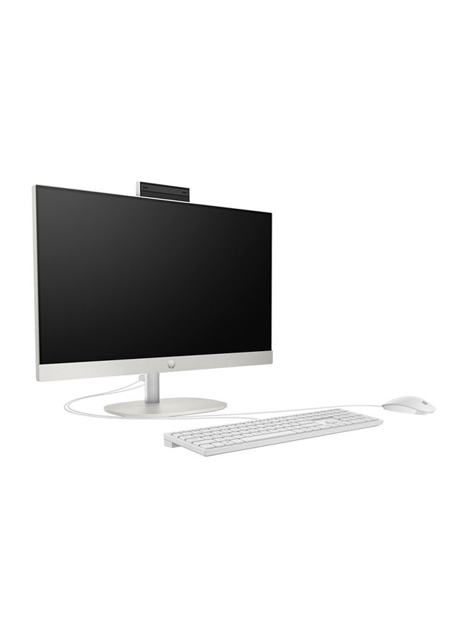 HP كمبيوتر مكتبي 24-CR0127nh AIO مقاس 24 بوصة، معالج Intel Core i7-1355U، ذاكرة وصول عشوائي 8 جيجابايت، قرص SSD سعة 512 جيجابايت، رسومات Intel Iris X، نظام تشغيل DOS، شاشة FHD، شاشة IPS، لوحة مفاتيح USB وماوس، 91A36EA - Image 3