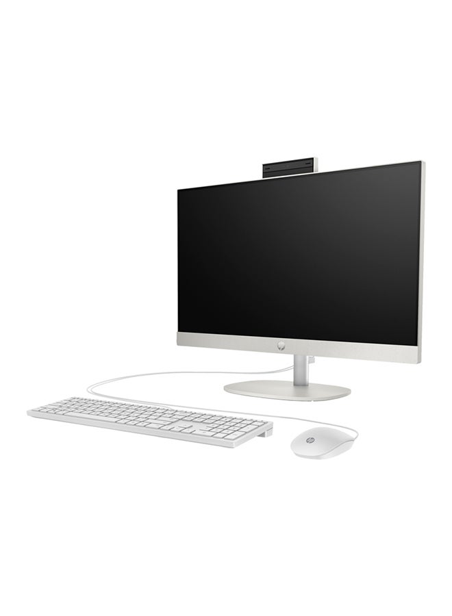 HP كمبيوتر مكتبي 24-CR0127nh AIO مقاس 24 بوصة، معالج Intel Core i7-1355U، ذاكرة وصول عشوائي 8 جيجابايت، قرص SSD سعة 512 جيجابايت، رسومات Intel Iris X، نظام تشغيل DOS، شاشة FHD، شاشة IPS، لوحة مفاتيح USB وماوس، 91A36EA - Image 2