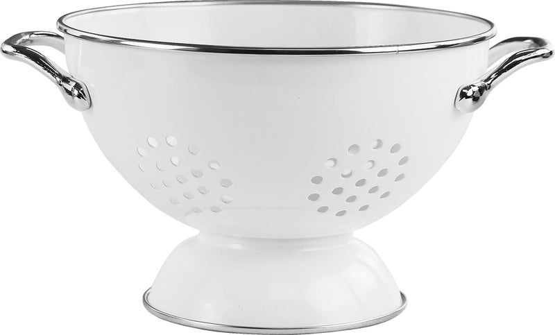 Reston Lloyd Calypso Basics by Reston Lloyd Powder Coated Enameled Colander 15 Quart White