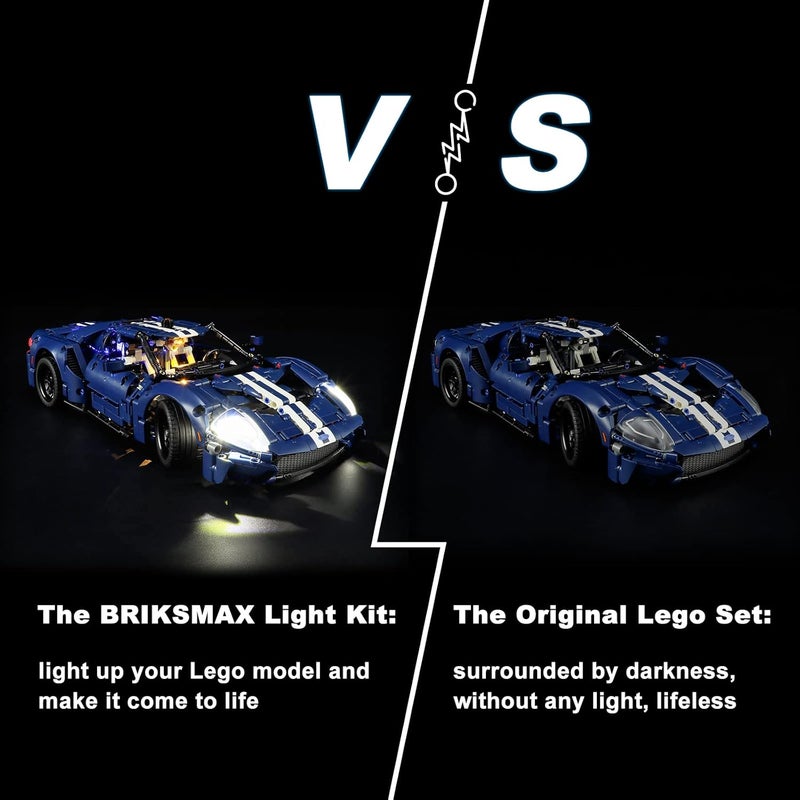 بريكسماكس مجموعة إضاءة BRIKSMAX LED لمجموعة LEGO-42154 Ford GT 2022 - متوافقة مع نموذج مكعبات البناء Lego Technic - لا تشمل مجموعة Lego - Image 5
