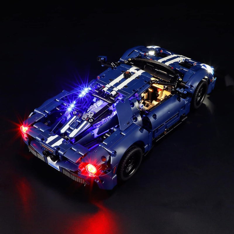بريكسماكس مجموعة إضاءة BRIKSMAX LED لمجموعة LEGO-42154 Ford GT 2022 - متوافقة مع نموذج مكعبات البناء Lego Technic - لا تشمل مجموعة Lego - Image 4
