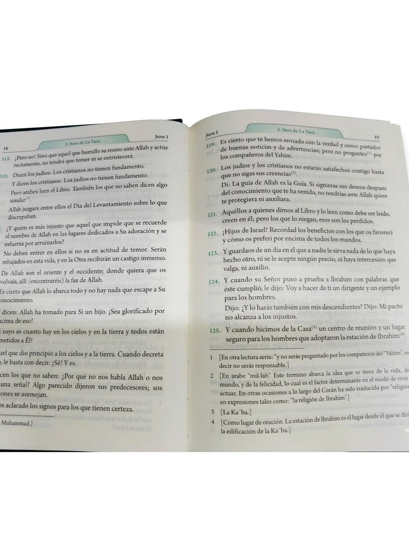 The Holy Quran, King Fahd Complex, Spanish translation of meanings, hardcover, printed in Saudi Arabia, size 14/20 - Image 4