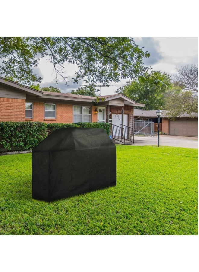 Black Waterproof BBQ Cover Outdoor Rain Barbecue Grill Protector For Gas Charcoal Electric Barbecue Grill 
100*66*80cm  - Image 5