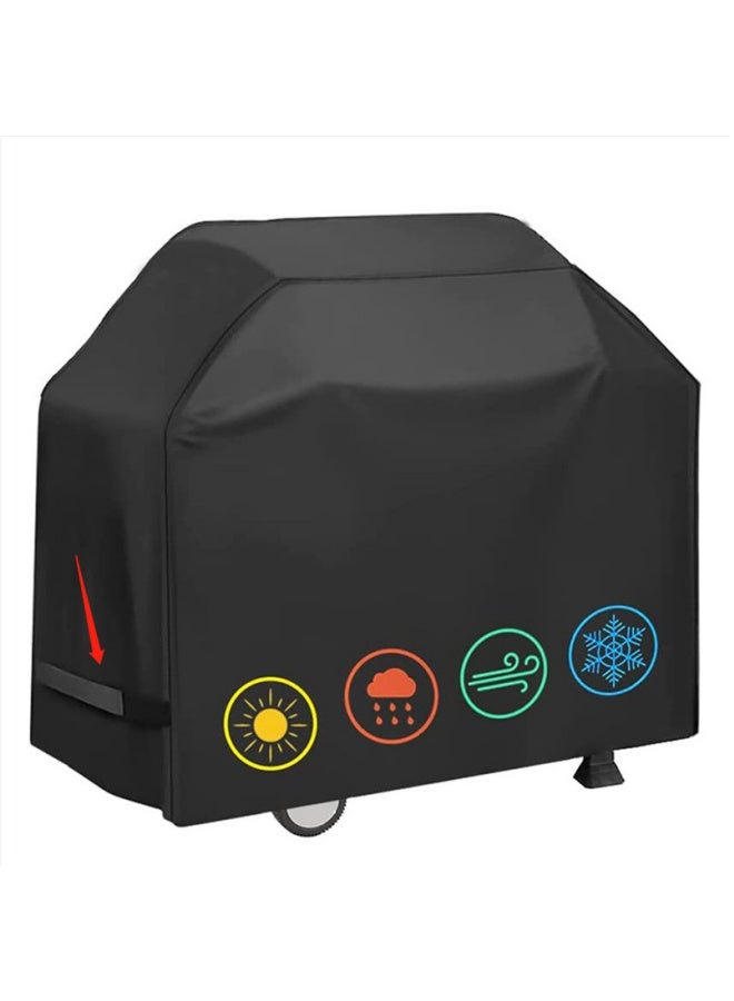 Black Waterproof BBQ Cover Outdoor Rain Barbecue Grill Protector For Gas Charcoal Electric Barbecue Grill 
100*66*80cm  - Image 4