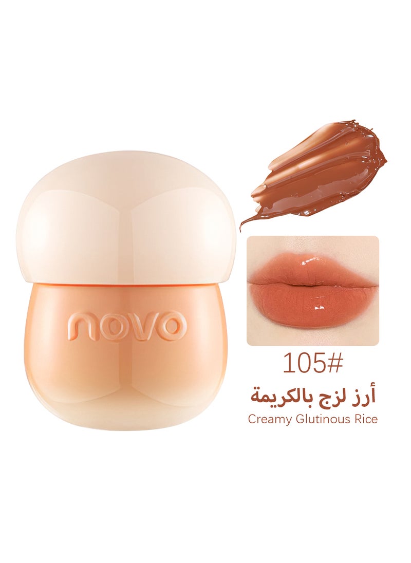 Novo - Crystal Lip Jelly, Glossy Mirror Finish Lip Gloss for a Radiant look, Long-Lasting, High Pigment and Moisturizing Lip Plumper, 6g - Image 1