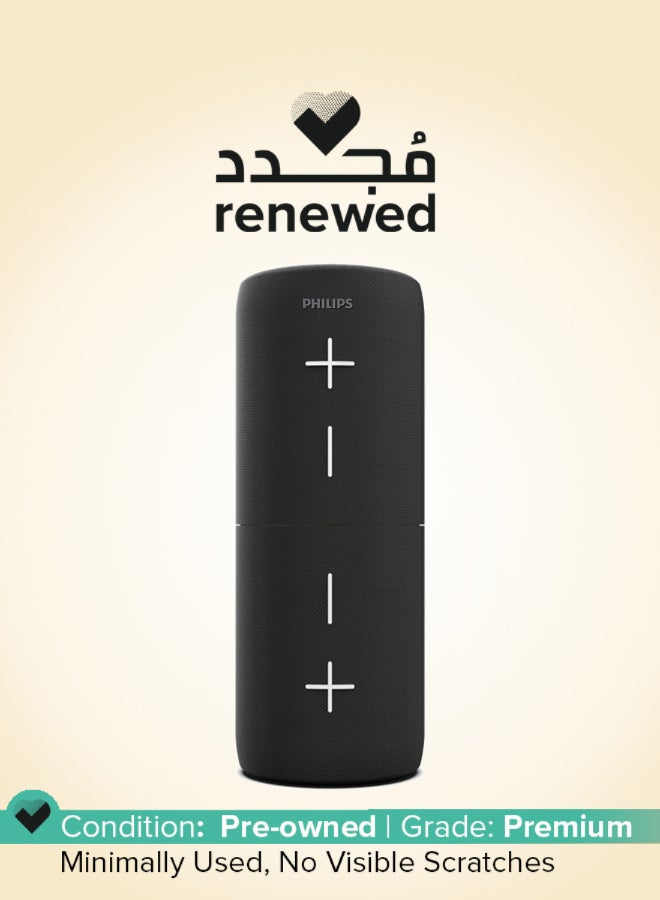 فيليبس Renewed - TAS4400BK/94 Wireless Bluetooth Speaker - 40W, 8H Playtime, IPX4 Water Resistant, USB-C Charging Black - Image 1