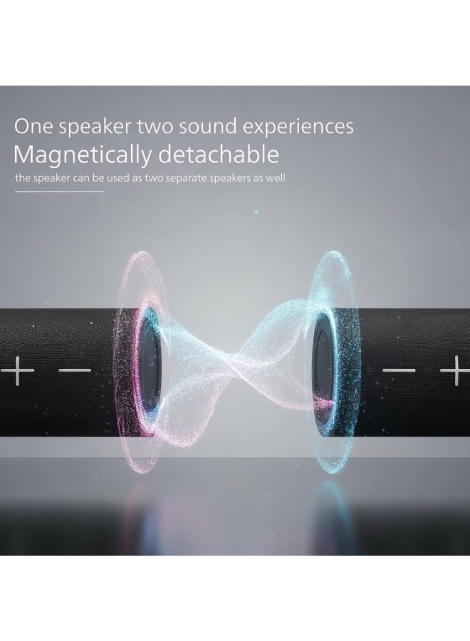 فيليبس Renewed - TAS4400BK/94 Wireless Bluetooth Speaker - 40W, 8H Playtime, IPX4 Water Resistant, USB-C Charging Black - Image 3