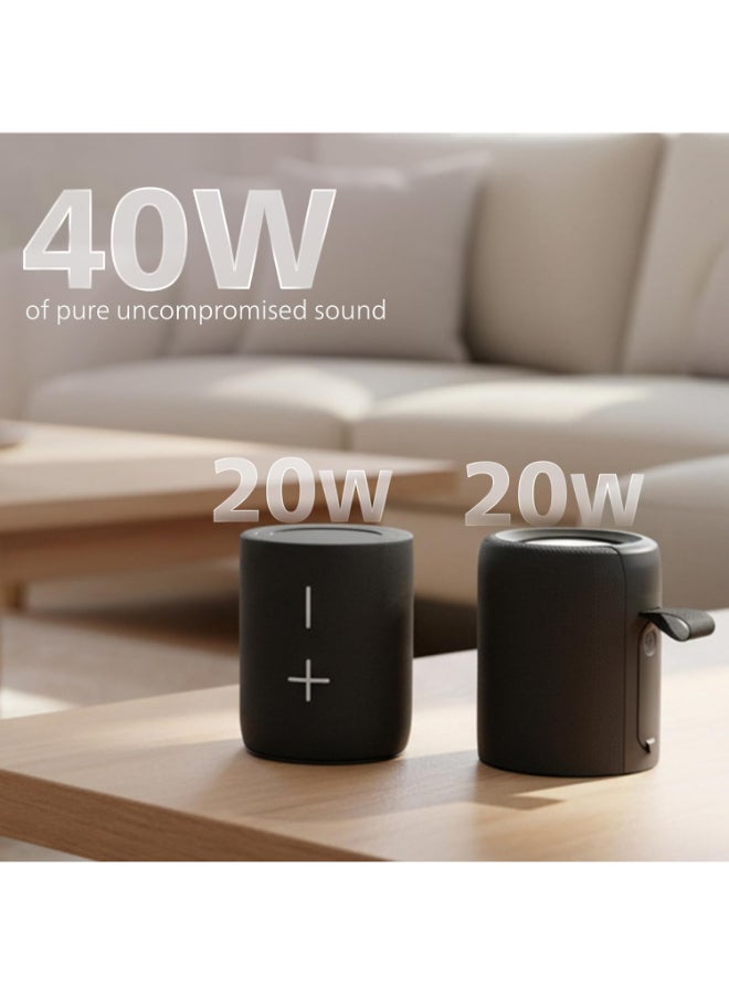 فيليبس Renewed - TAS4400BK/94 Wireless Bluetooth Speaker - 40W, 8H Playtime, IPX4 Water Resistant, USB-C Charging Black - Image 5