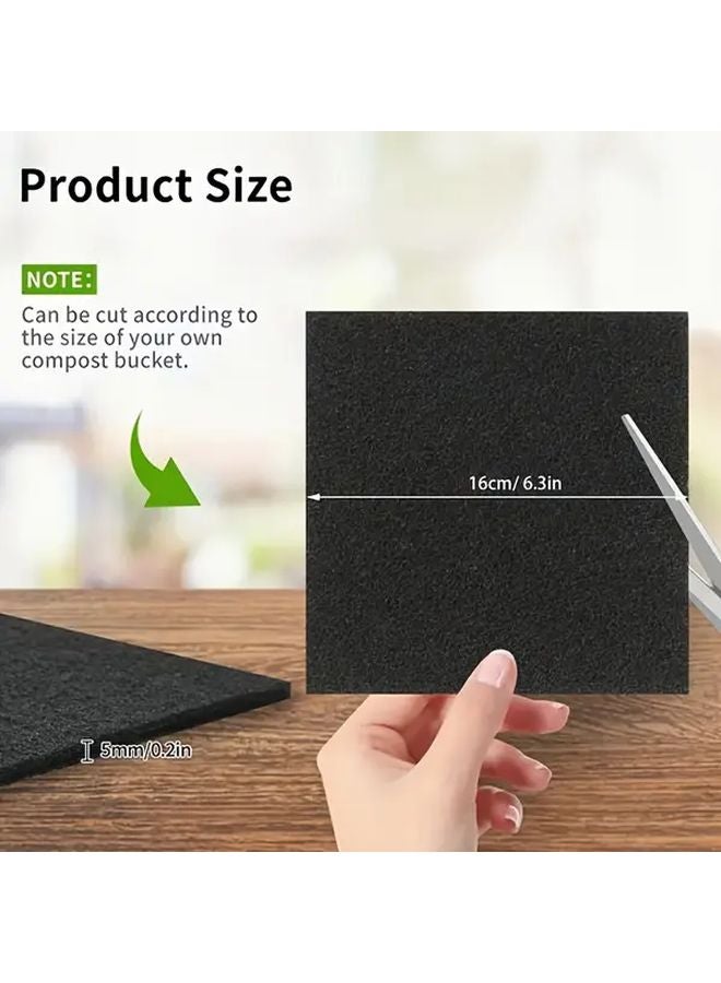 6pcs Activated Carbon Cat Litter Box Filters High Absorption Replacement Sponge - Image 3