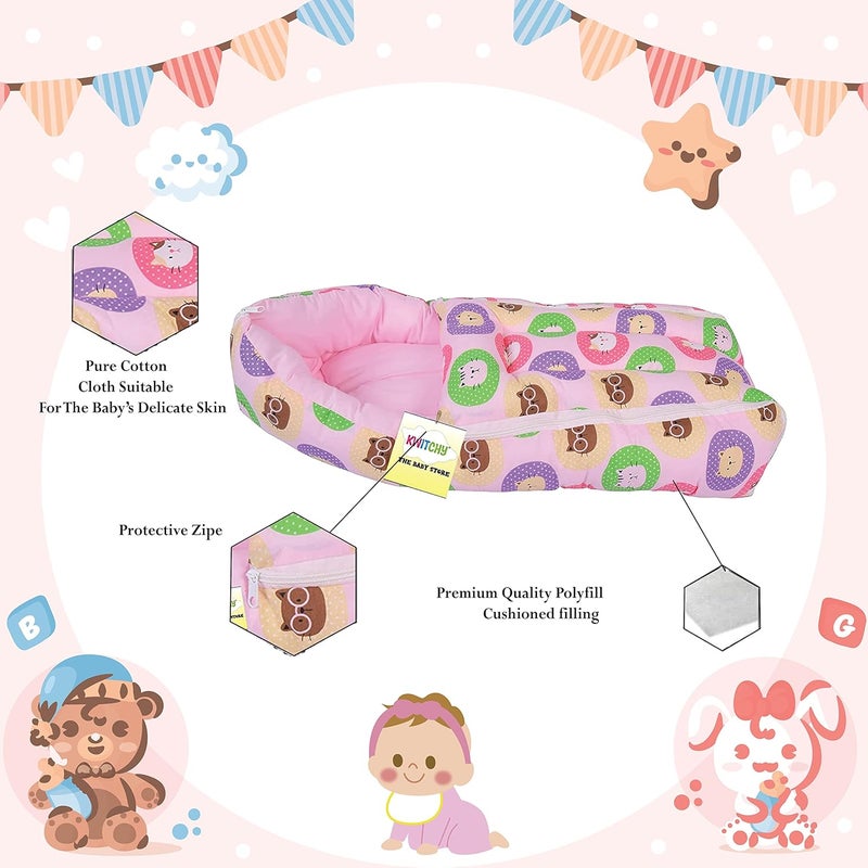 Kwitchy Baby Sleeping Bag New Born Carry Nest Wrapper 06 Months Pink - Image 5