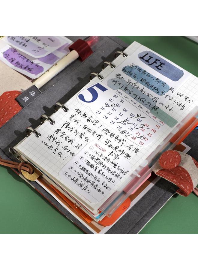 Bluejw Hand-made, Loose-leaf Hand Book Book Removable High-value Hand Book Feeling Girls Cute Notebook Suit - Image 5