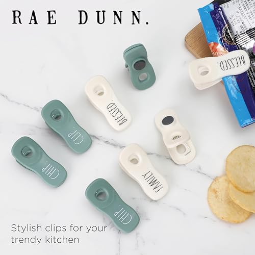 Rae Dunn Bag Clips with Magnet - Food Clips, Chip Clips, Bag Clips for Food Storage with Air Tight Seal Grip for Bread Bags, Snack Bags and Food Bags, Pack of 20, Sage - Image 5