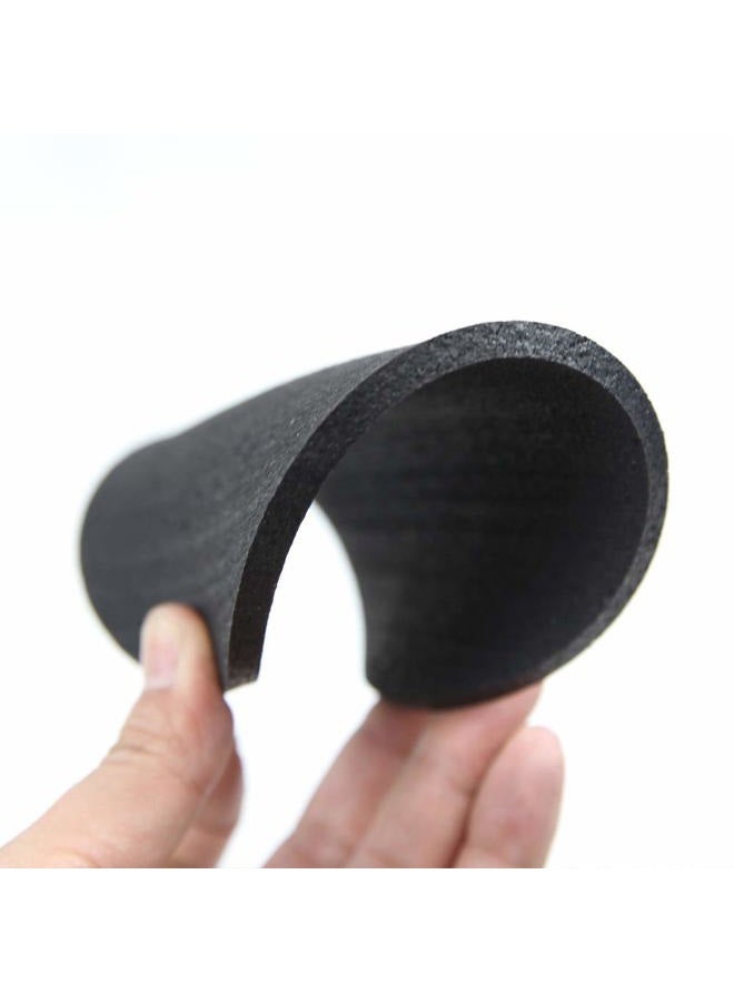 RevTime Round Rubber Trivet 1/4” Thickness for Rubber Cork Mat, Hot Pad, Stylish, Way to Set Any Plant Pot, Kettle, Anti-Shock mat for Fish Bowl. Spoon Rest (Pack of 4) Black (6") - Image 5