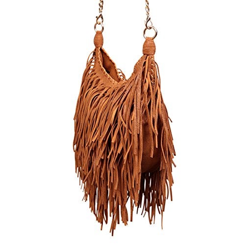 Lanpet Women Fringe Tassel Cross Body Bag Leisure Shoulder Bag - Image 3
