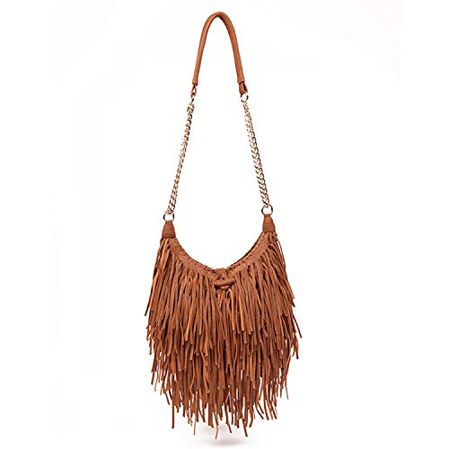 Lanpet Women Fringe Tassel Cross Body Bag Leisure Shoulder Bag - Image 1