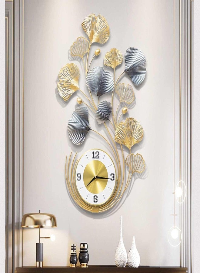 Delight World Metal Wall Clock Decorative Metal Silent Non Ticking Wall Clocks Modern Clock For Living Room,Bedroom,Study/Hall/Dining Hall Decoration&Antique Metal Finish(34 Inch),Analog, Multicolour - Image 4
