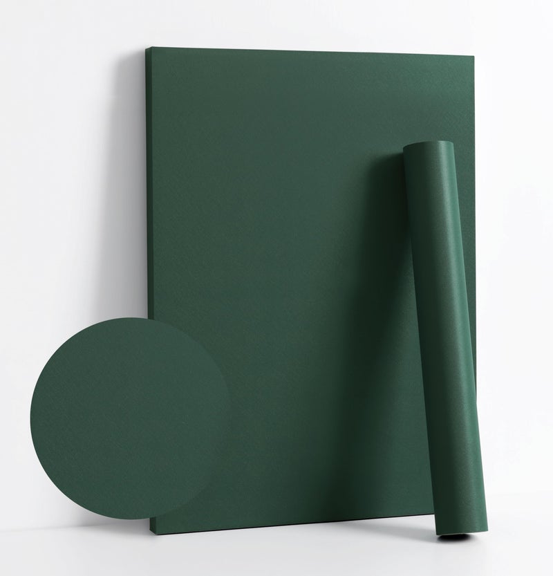 Dimoon 787x177 Dark Green Peel and Stick Wallpaper Contact Paper Modern Self Adhesive Wall Paper Removable Renter Friendly Textured Solid Color Cabinet Vinyl Roll 787x177Emerald Dark