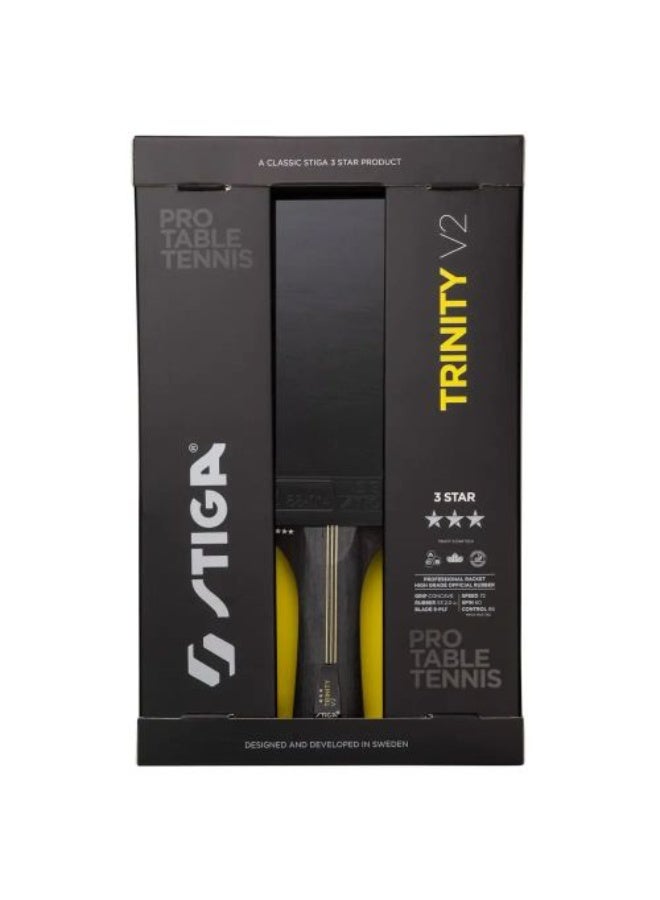 Stiga Trinity V2 Table Tennis Racket | 3 Star Professional Ping Pong Paddle | ITTF Approved Rubber - Image 2