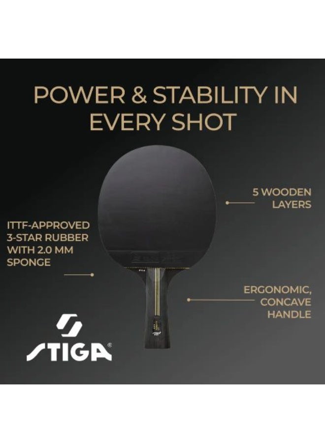 Stiga Trinity V2 Table Tennis Racket | 3 Star Professional Ping Pong Paddle | ITTF Approved Rubber - Image 5