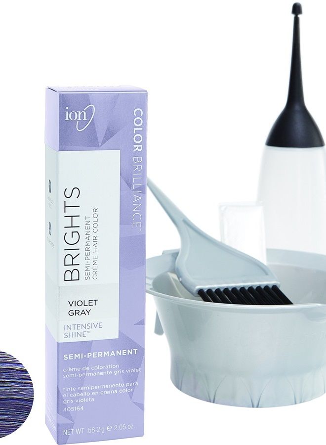 ION Violet Gray Semi Permanent Hair Color Violet Gray - Image 1