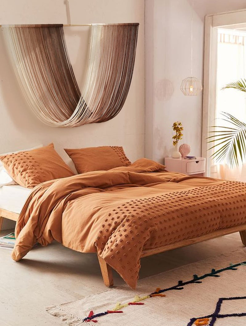 Flber Tie-Dye Macrame Wall Hanging Large Bohemian Yarn Tapestry Wall DÃ©cor,59" Wx 35" L - Image 3