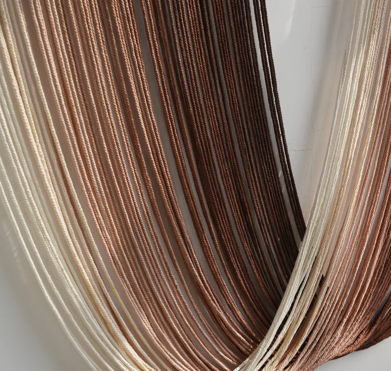 Flber Tie-Dye Macrame Wall Hanging Large Bohemian Yarn Tapestry Wall DÃ©cor,59" Wx 35" L - Image 5