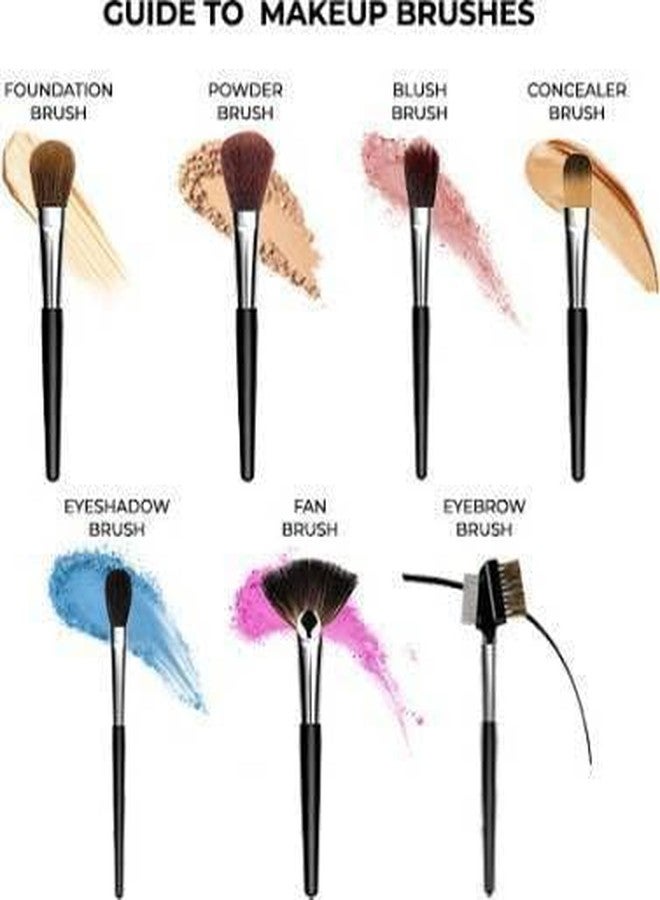 SUNISA 12 Pcs Brown Soft Bristles Makeup Brushes Set for Women's & Girl's - (Pack of 12) - Image 3