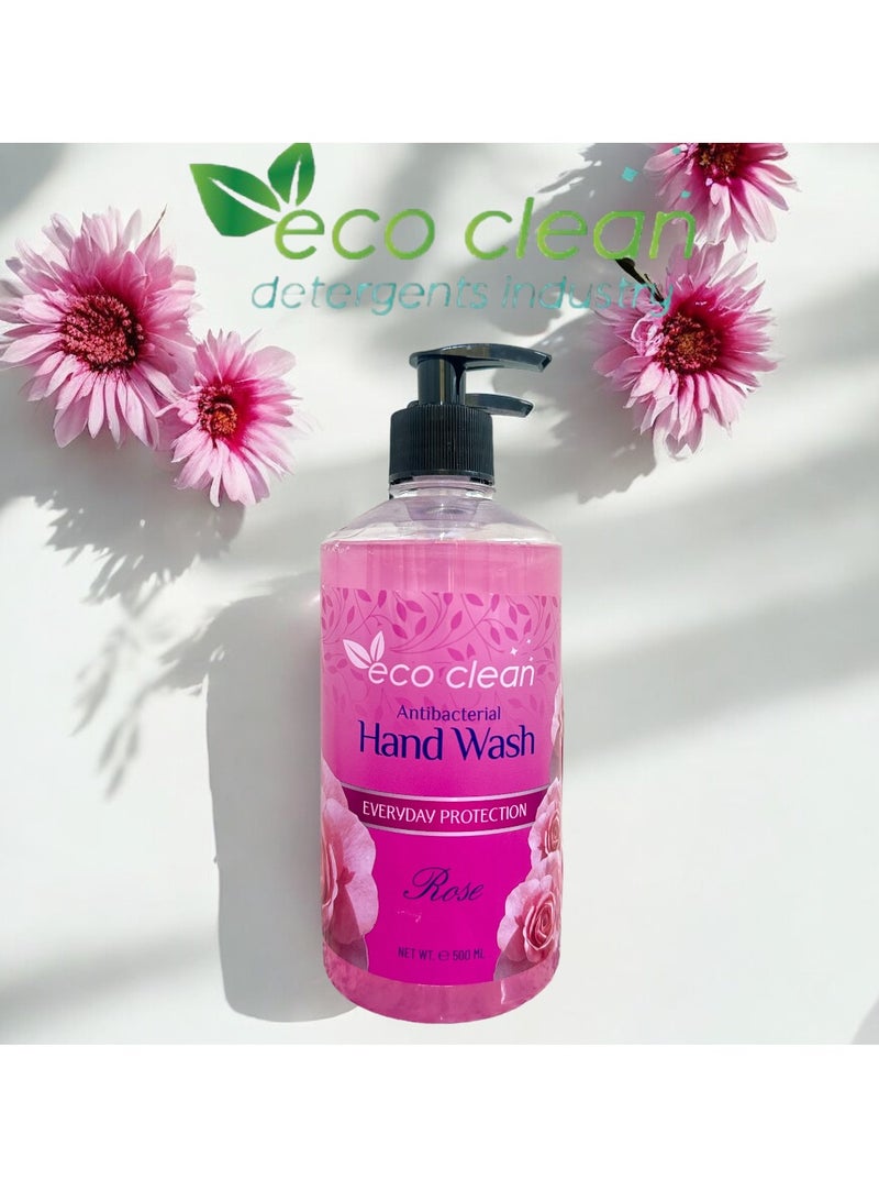 Eco Clean Rose Hand Wash 500ml - Gentle, Moisturizing, Delicately Scented - Image 2