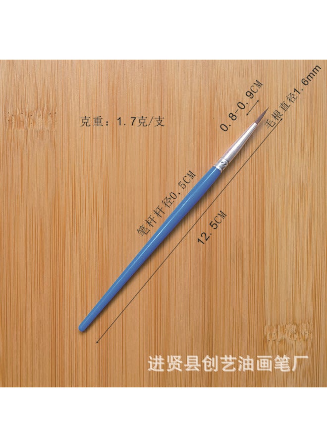 Chuangyi Acrylic Paint Pen Plastic Rod Digital Oil Painting Brush Flat Head Brush Gouline Brush Vinyl Doll Plaster Nylon Pen - Image 1
