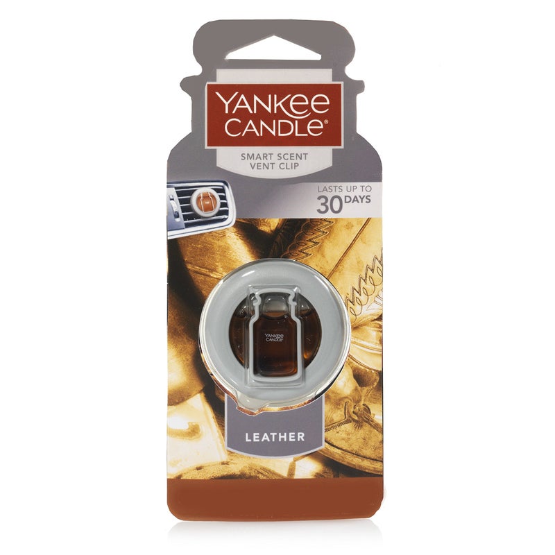 Yankee Candle Smart Scentâ„¢ Vent Clip, Leather, Brown (1312851)
