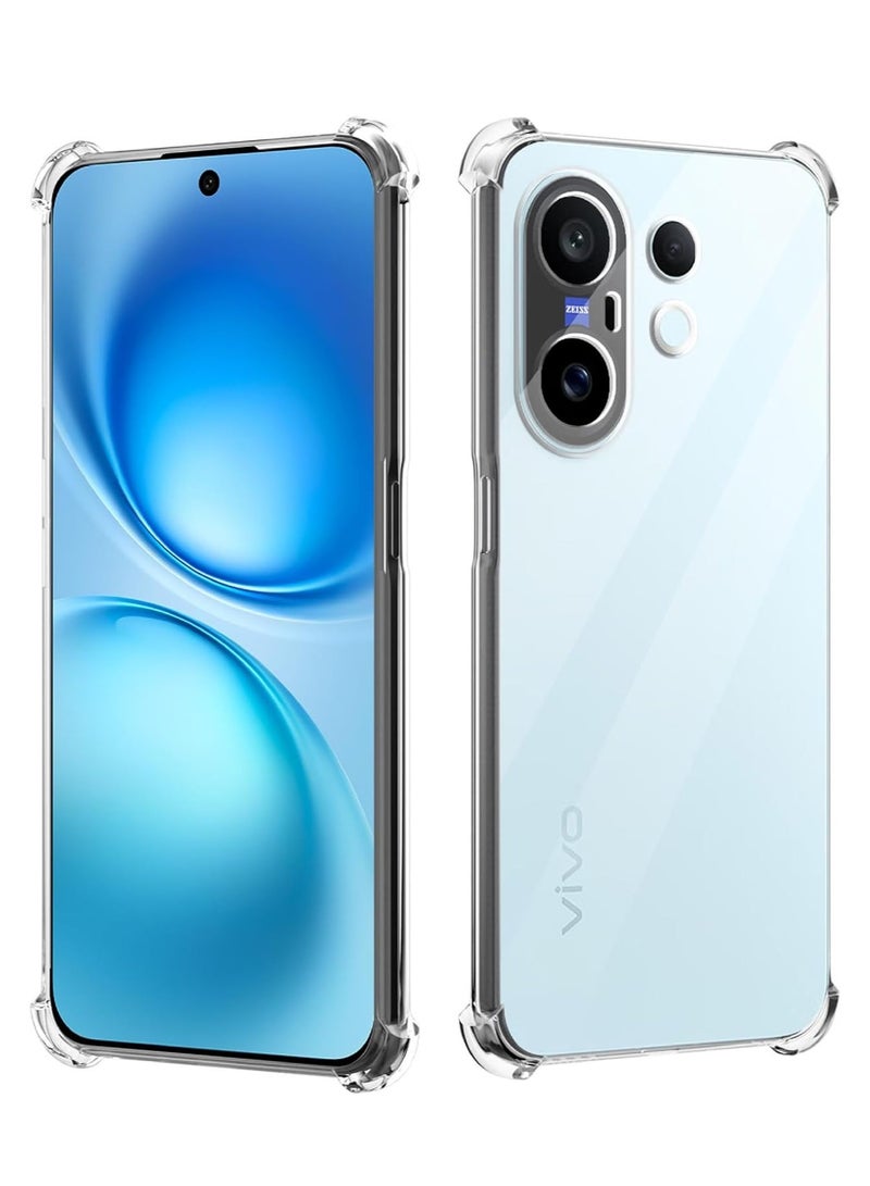 Clear Case Compatible with VIVO X200 FE, TPU Slim Case Cover, Air Cushion [Not Easy to Yellow] Shockproof Phone Case - Image 1