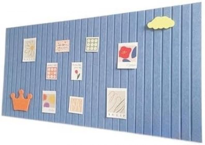 غير لاصق للبقايا ملصق حائط من اللباد للوحات الإعلانات المنزلية، لوحة رسائل زخرفية للمكتب لعرضها على الحائط (أزرق) أحجام بديلة التوصيل متاح للمناطق الساحلية والداخلية على حد سواء تصميم كلاسيكي مطور - Image 1