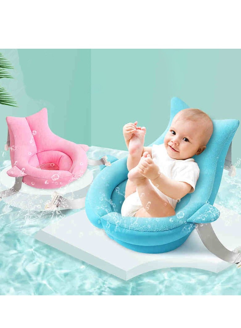 KASTWAVE Baby Bath Tub, Whimsical Ocean Design Non-slip Bath Seat, Makes Toddler Bath time Fun, Moby Blue - Image 3