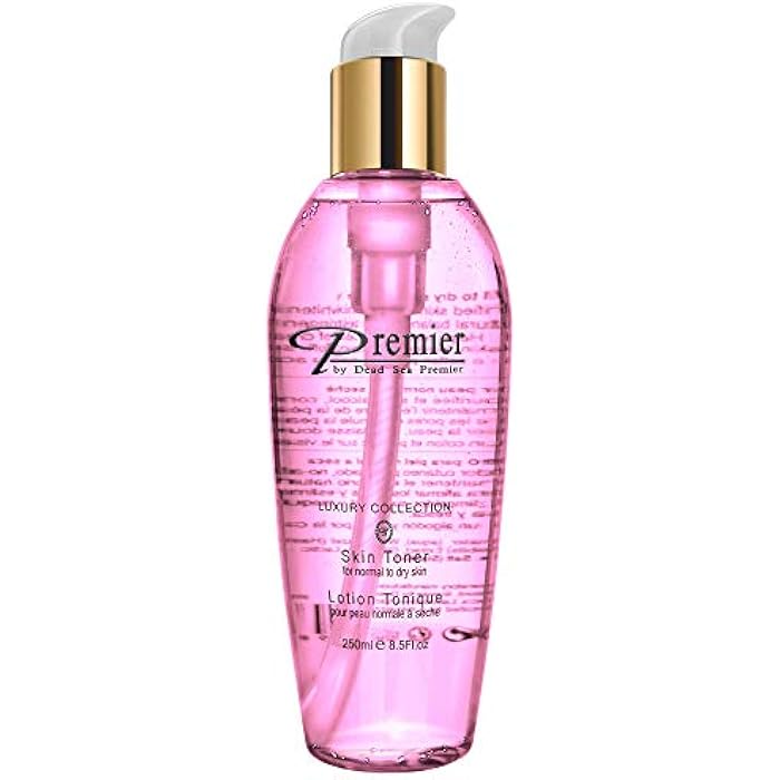 Premier Dead Sea Skin Toner Normal To Oily Skin, pH 5.5 balancing, alcoholic cleanser that is mild and gentle to skin, with natural ingredients of witch hazel and minerals 8.5fl.oz - Image 1