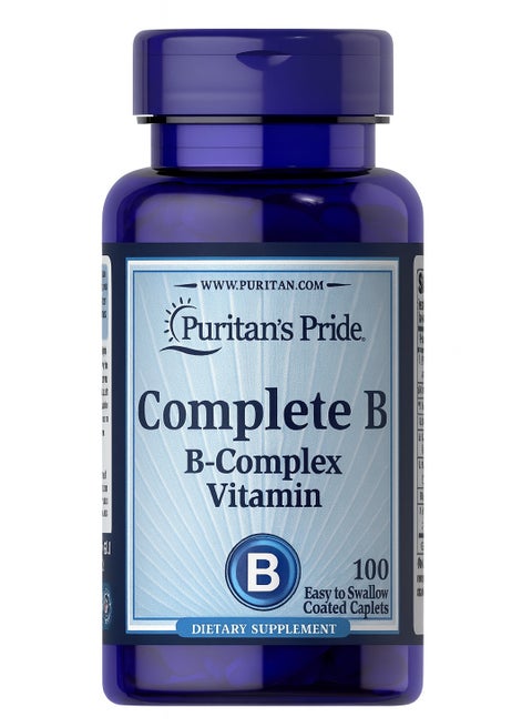 100 قرص تركيبة فيتامينات ب (بي كومبلكس فيتامين)