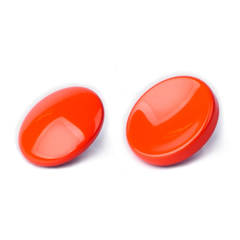 VKO Orange Metal Soft Shutter Release Button,Delicate Camera Shutter Button 11mm Concave 10mm Convex Surface(2 Pack) - Image 1