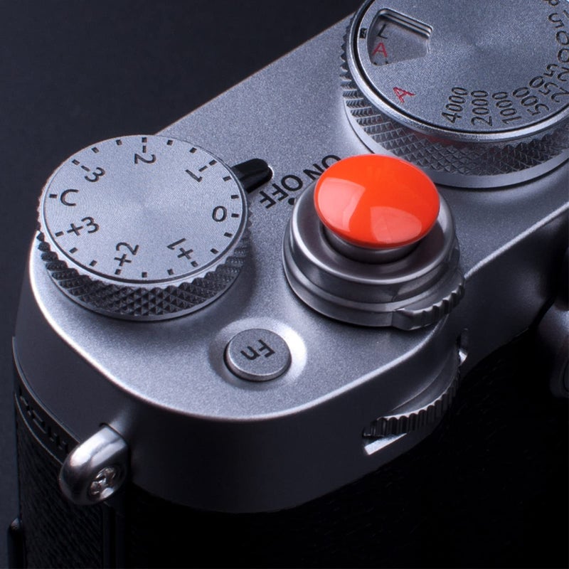 VKO Orange Metal Soft Shutter Release Button,Delicate Camera Shutter Button 11mm Concave 10mm Convex Surface(2 Pack) - Image 5