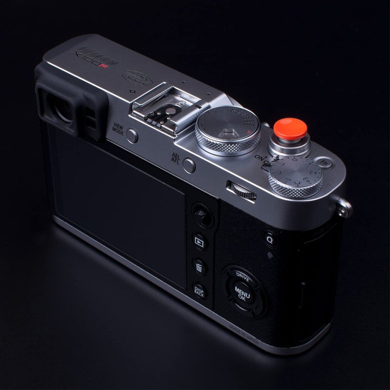 VKO Orange Metal Soft Shutter Release Button,Delicate Camera Shutter Button 11mm Concave 10mm Convex Surface(2 Pack) - Image 2