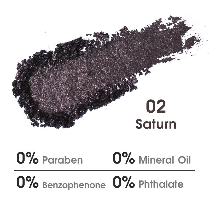 UCANBE Saturn Single Eyeshadow Palette, Highly Pigmented Glitter Eye Shadow Powder, Professional Long-Lasting Waterproof Makeup Palette - Image 2