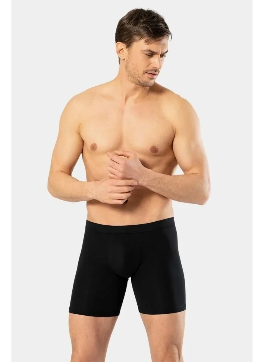 كاشاريل Men's Boxer, Waist Banded Long Boxer, 95% Cotton 5% Lycra