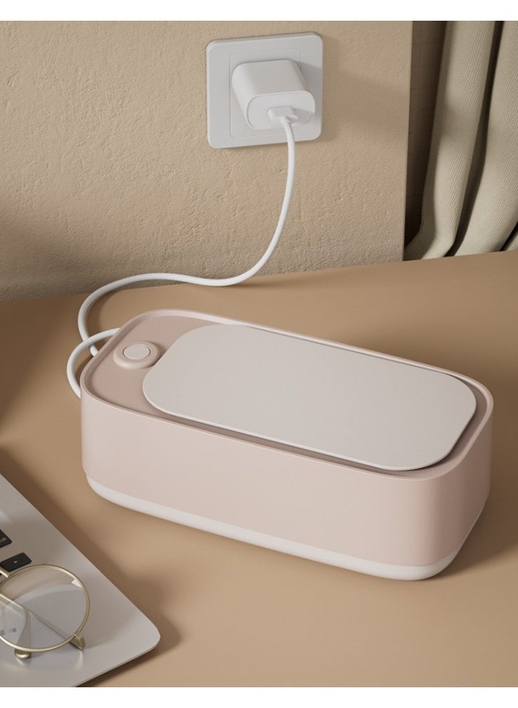 HOMESTAR 【Electric Cleaner】Ultrasonic Glasses Cleaner Multi-Function Household Cleaner | For Jewelry/Watches/Toothbrushes/Contacts/Retainers | PP Material Compact Size 500ml Capacity | High-Frequency Vibration 360° Cleaning | One-Button Operation USB Charging | Shockproof & Noise Reduction | Efficient Sterilization | Portable For Home & Office - Image 5